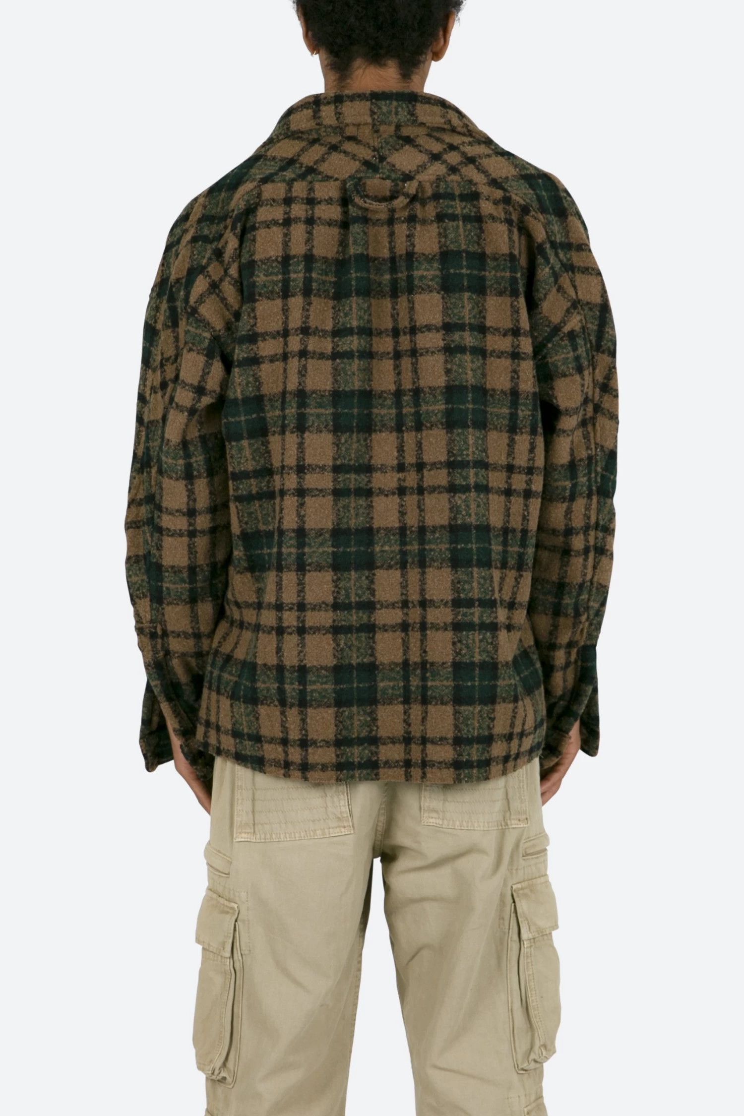 Heavyweight Woven Flannel - Green/Black 10 Heavyweight Woven Flannel - Green/Black - Image 8