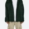 Heavyweight Woven Flannel - Navy/Green -clothing Heavyweight Woven Flannel NavyGreen