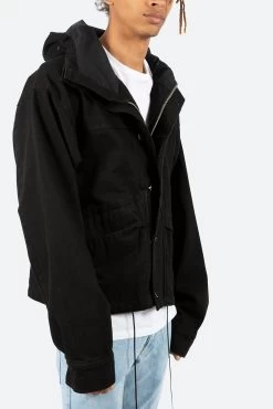 Hooded Denim Jacket - Black -clothing Hooded Denim Jacket Black 6 e153930c 9681 4b9b ac0e d65c0726ead1