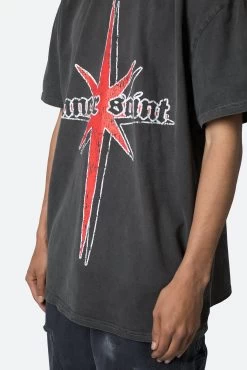 Inner Saint Tee - Washed Black -clothing Inner Saint Tee Washed Black 7