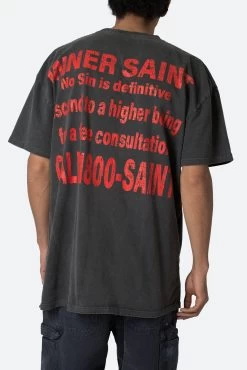 Inner Saint Tee - Washed Black -clothing Inner Saint Tee Washed Black 8