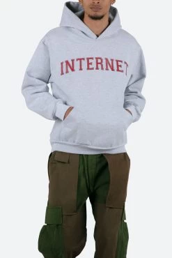 Internet University Hoodie - Light Grey -clothing Internet University Hoodie Light Grey 6