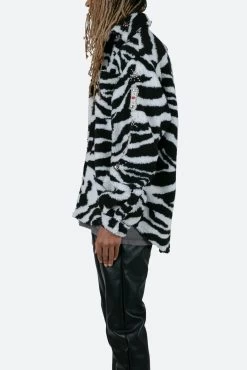 Jewel Sherpa Jacket - Zebra 14 Jewel Sherpa Jacket - Zebra -clothing Jewel Sherpa Jacket Zebra 5