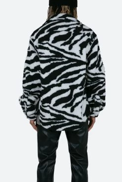 Jewel Sherpa Jacket - Zebra 15 Jewel Sherpa Jacket - Zebra -clothing Jewel Sherpa Jacket Zebra 6