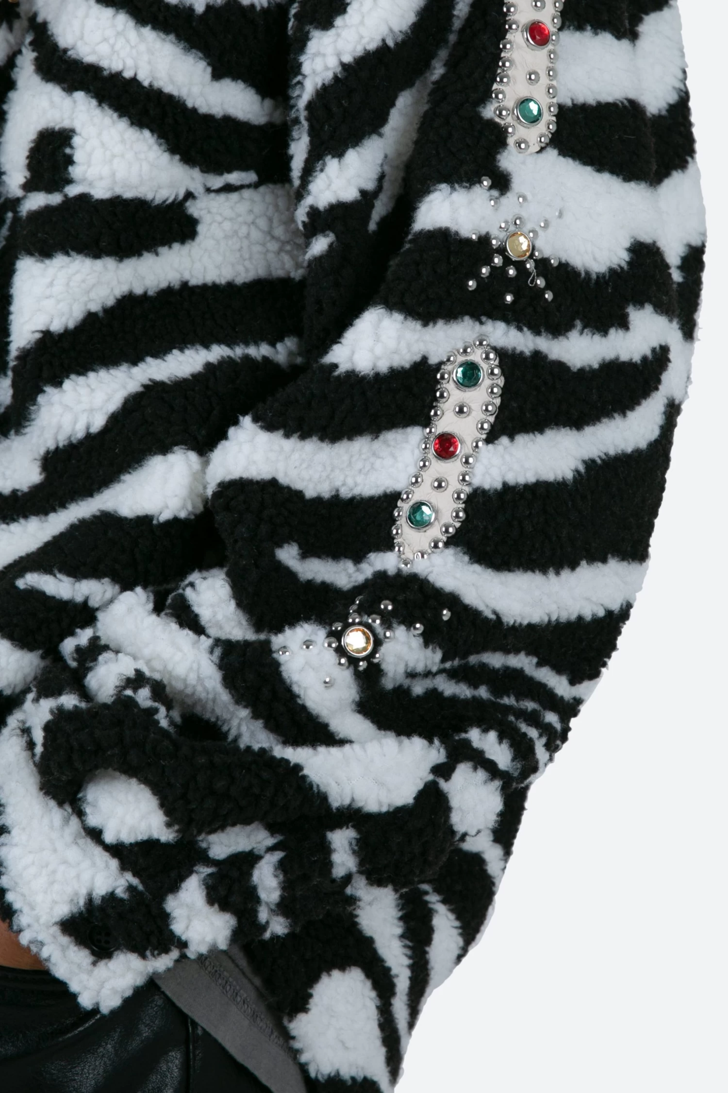 Jewel Sherpa Jacket - Zebra 10 Jewel Sherpa Jacket - Zebra - Image 8