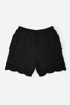Knitted Wave Shorts - Black 11 Knitted Wave Shorts - Black -clothing Knitted Wave Shorts Black 3 9183cfe0 178a 4d7b a04a ead700f83a55