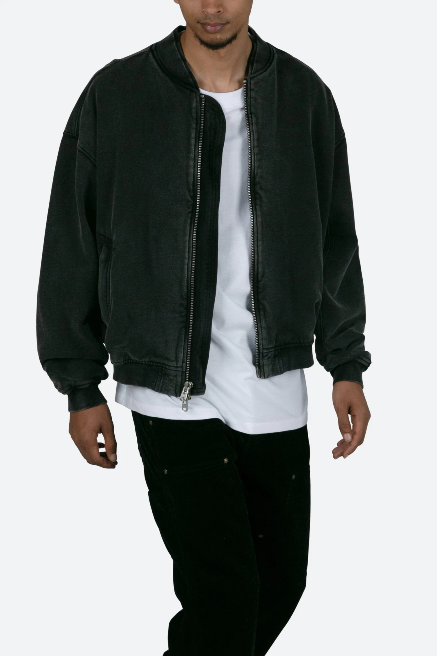 Layered Bomber Jacket - Black 4 Layered Bomber Jacket - Black - Image 2