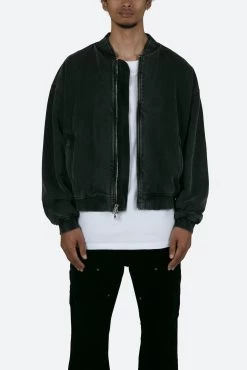 Layered Bomber Jacket - Black 12 Layered Bomber Jacket - Black -clothing Layered Bomber Jacket Black 3