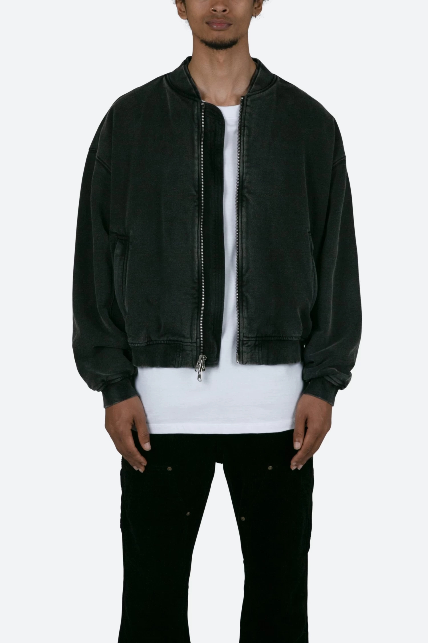 Layered Bomber Jacket - Black 5 Layered Bomber Jacket - Black - Image 3