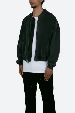 Layered Bomber Jacket - Black 13 Layered Bomber Jacket - Black -clothing Layered Bomber Jacket Black 4