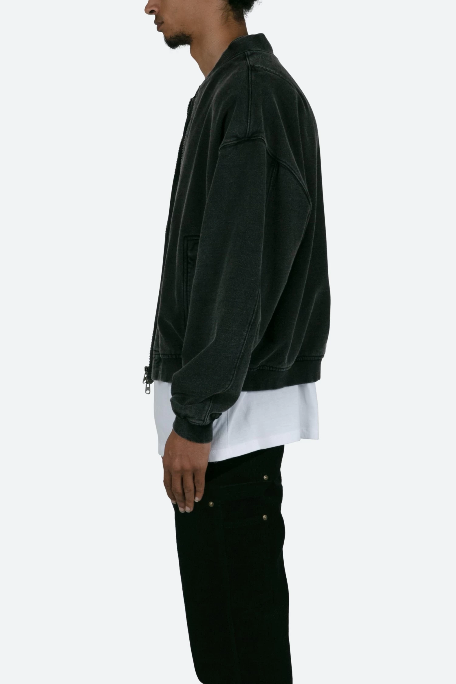 Layered Bomber Jacket - Black 7 Layered Bomber Jacket - Black - Image 5