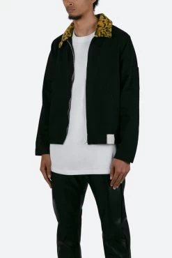 Leopard Work Jacket - Black -clothing Leopard Work Jacket Black 3