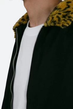 Leopard Work Jacket - Black -clothing Leopard Work Jacket Black 6