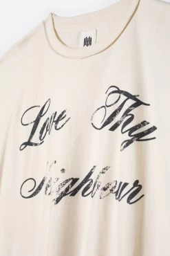 Love Thy Neighbor Tee - Vintage White -clothing Love Thy Neighbor Tee Vintage White 4