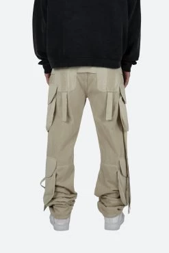Mesh Overlay Cargo Pants - Tan -clothing Mesh Overlay Cargo Pants Tan 6