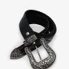 Metal Studded Belt - Black -clothing Metal Studded Belt Black