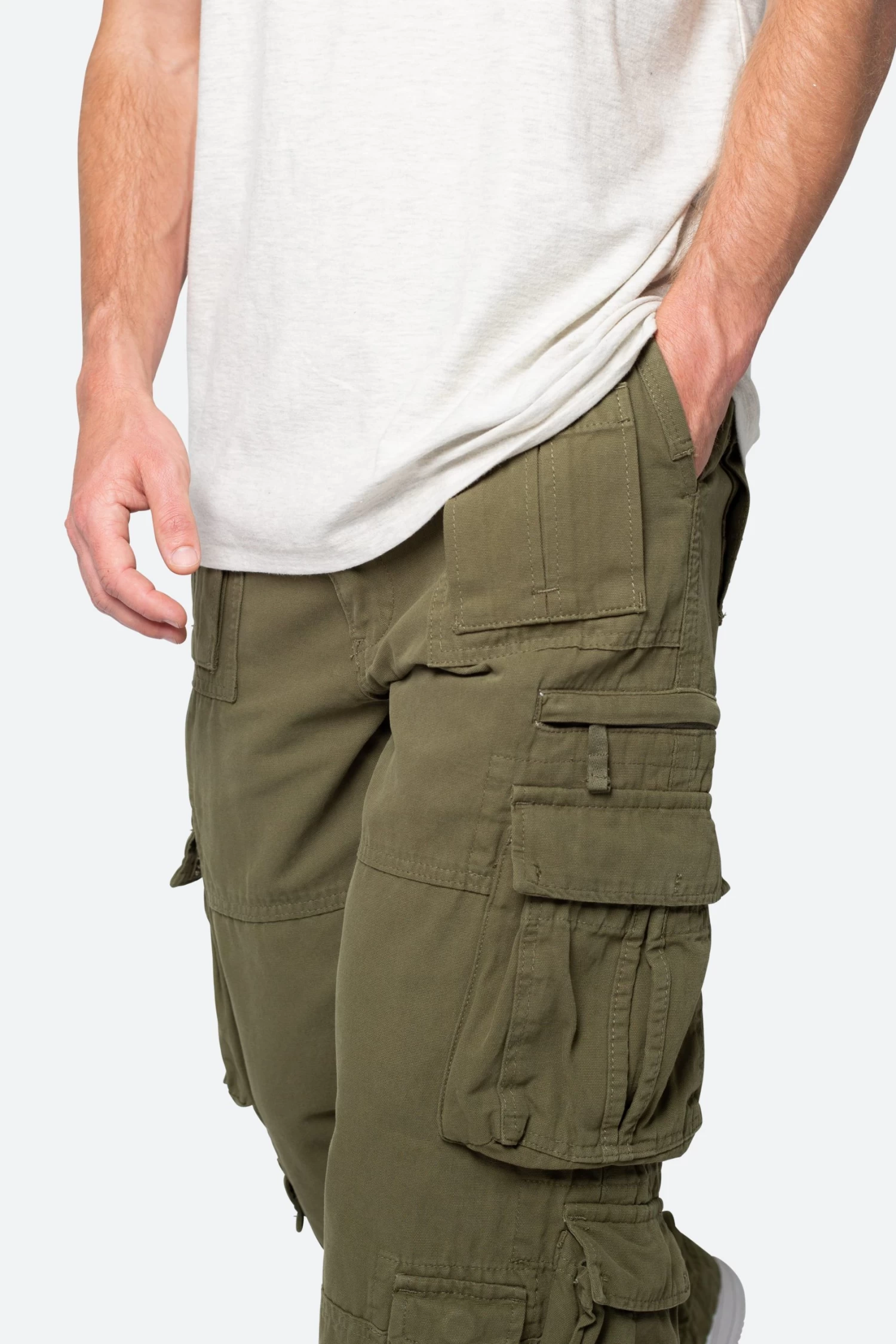 Military Cargo Pants - Olive 9 Military Cargo Pants - Olive - Image 7