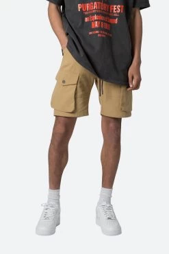 Military Cargo Shorts - Khaki 11 Military Cargo Shorts - Khaki -clothing Military Cargo Shorts Khaki 2
