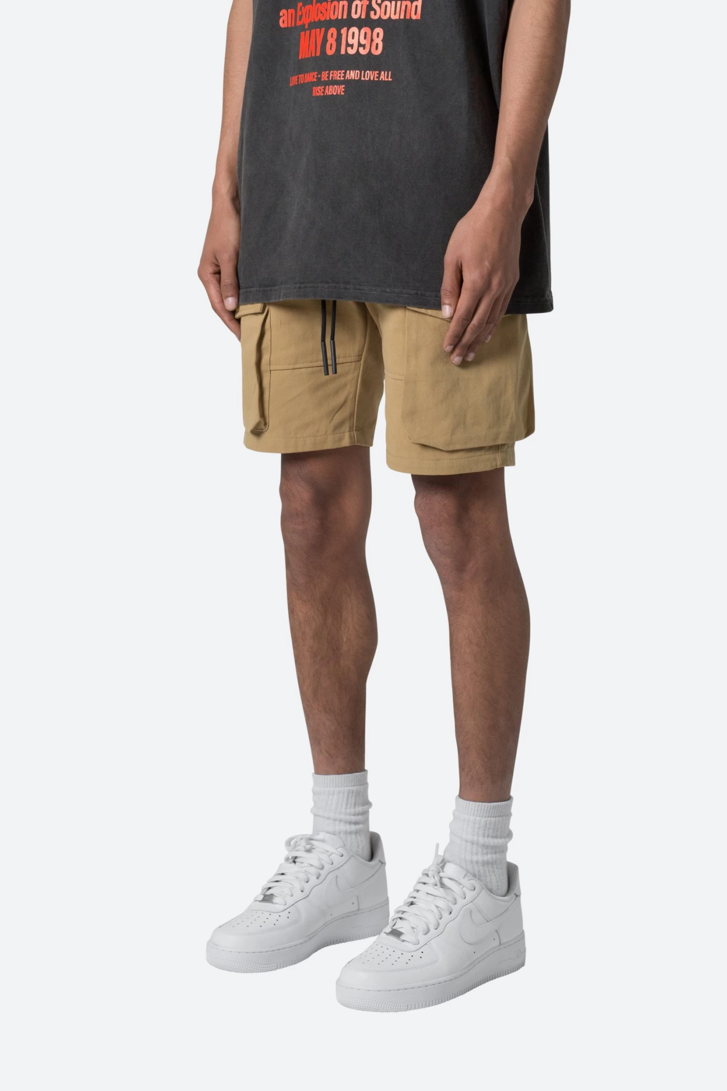 Military Cargo Shorts - Khaki 6 Military Cargo Shorts - Khaki - Image 4