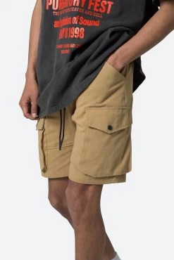 Military Cargo Shorts - Khaki 16 Military Cargo Shorts - Khaki -clothing Military Cargo Shorts Khaki 7