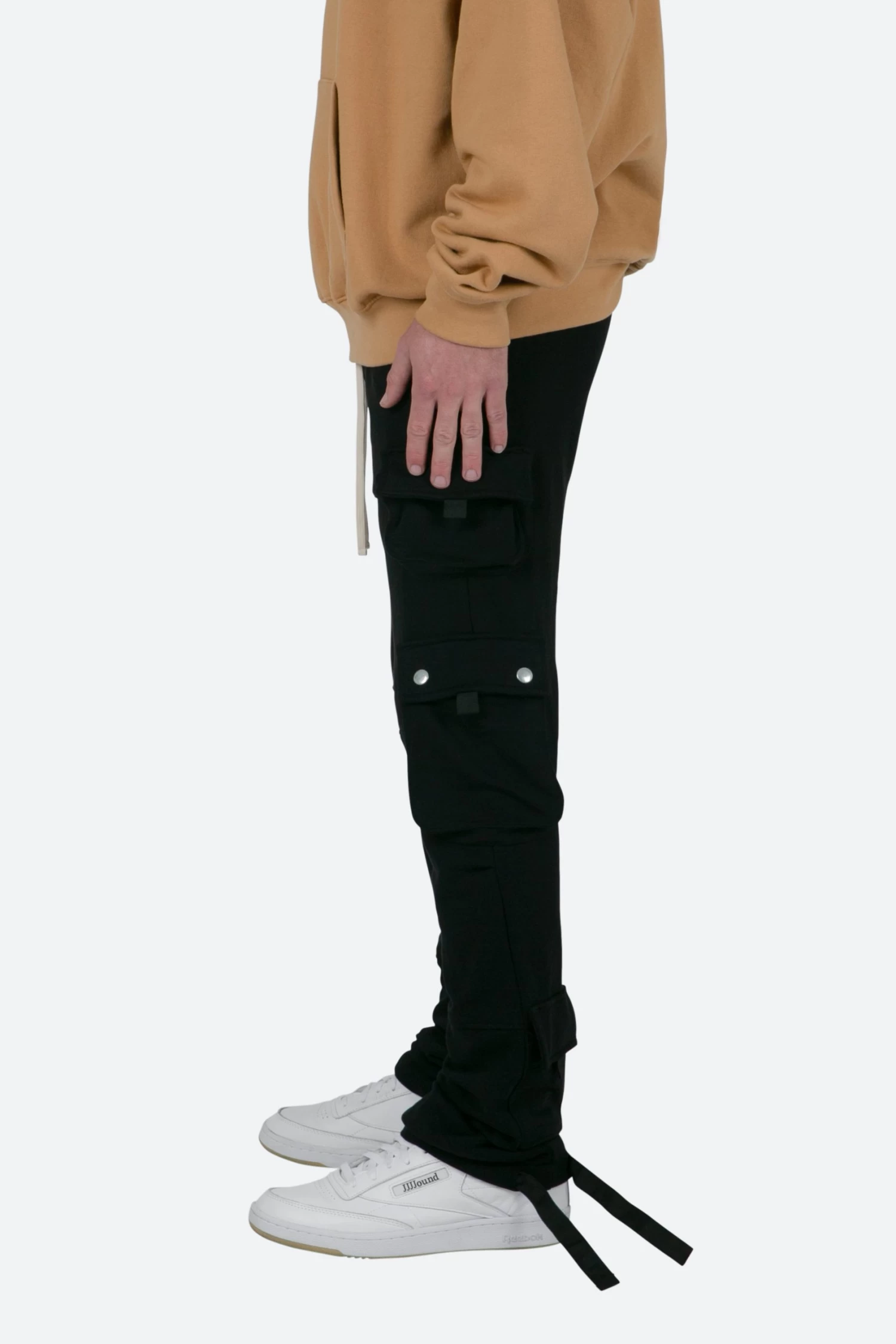 Multi Pocket Cargo Sweatpants - Black 7 Multi Pocket Cargo Sweatpants - Black - Image 5