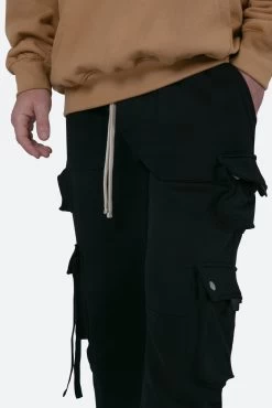 Multi Pocket Cargo Sweatpants - Black 17 Multi Pocket Cargo Sweatpants - Black -clothing Multi Pocket Cargo Sweatpants Black 7