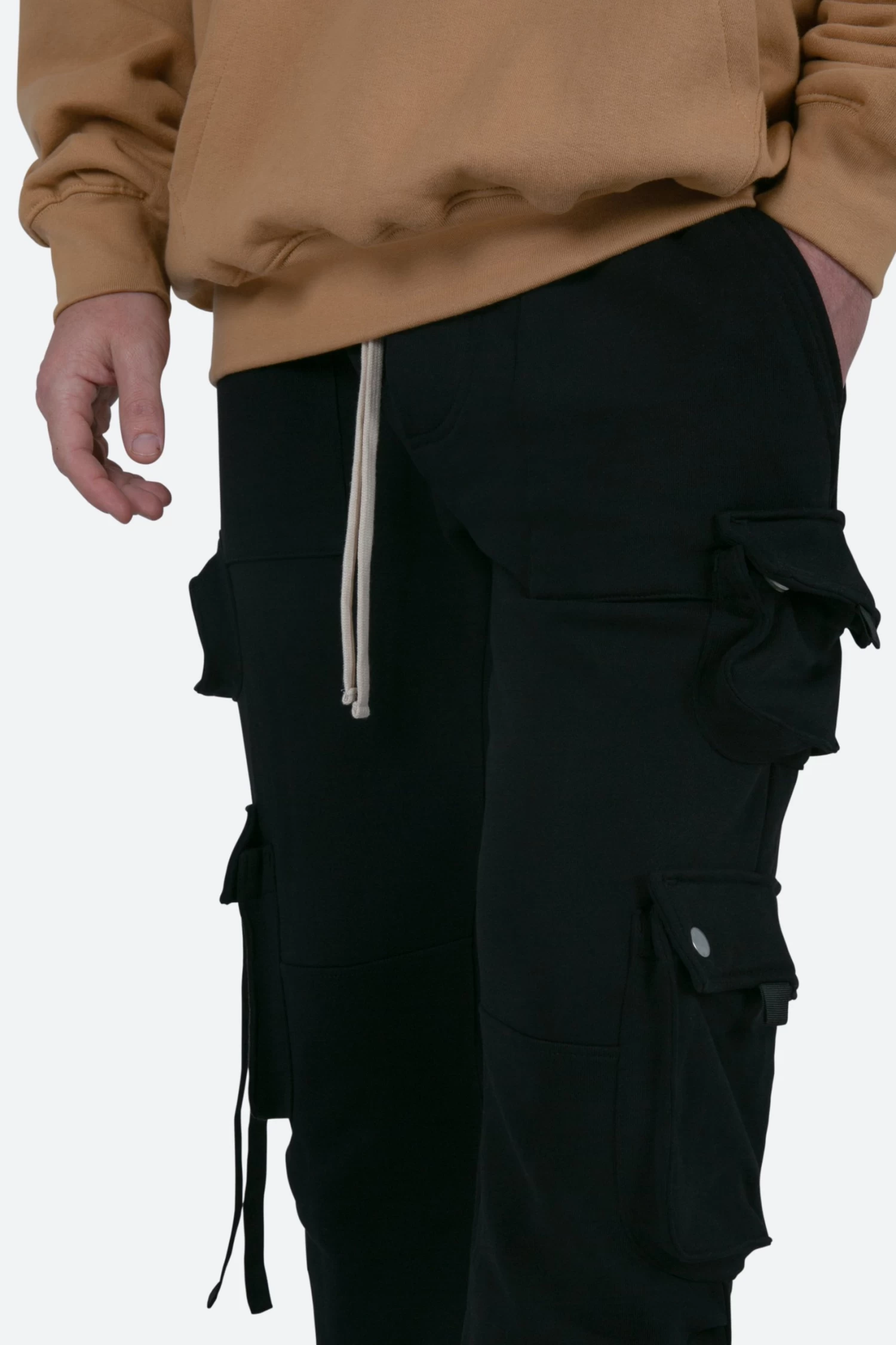 Multi Pocket Cargo Sweatpants - Black 9 Multi Pocket Cargo Sweatpants - Black - Image 7