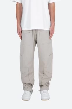 Multi Zip Cargo Pants - Stone