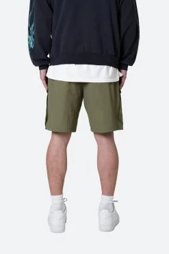Nylon Cargo Traveler Shorts - Olive -clothing Nylon Cargo Traveler Shorts Olive 5