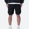 Nylon Side Cargo Shorts - Black 2 Nylon Side Cargo Shorts - Black -clothing Nylon Side Cargo Shorts Black