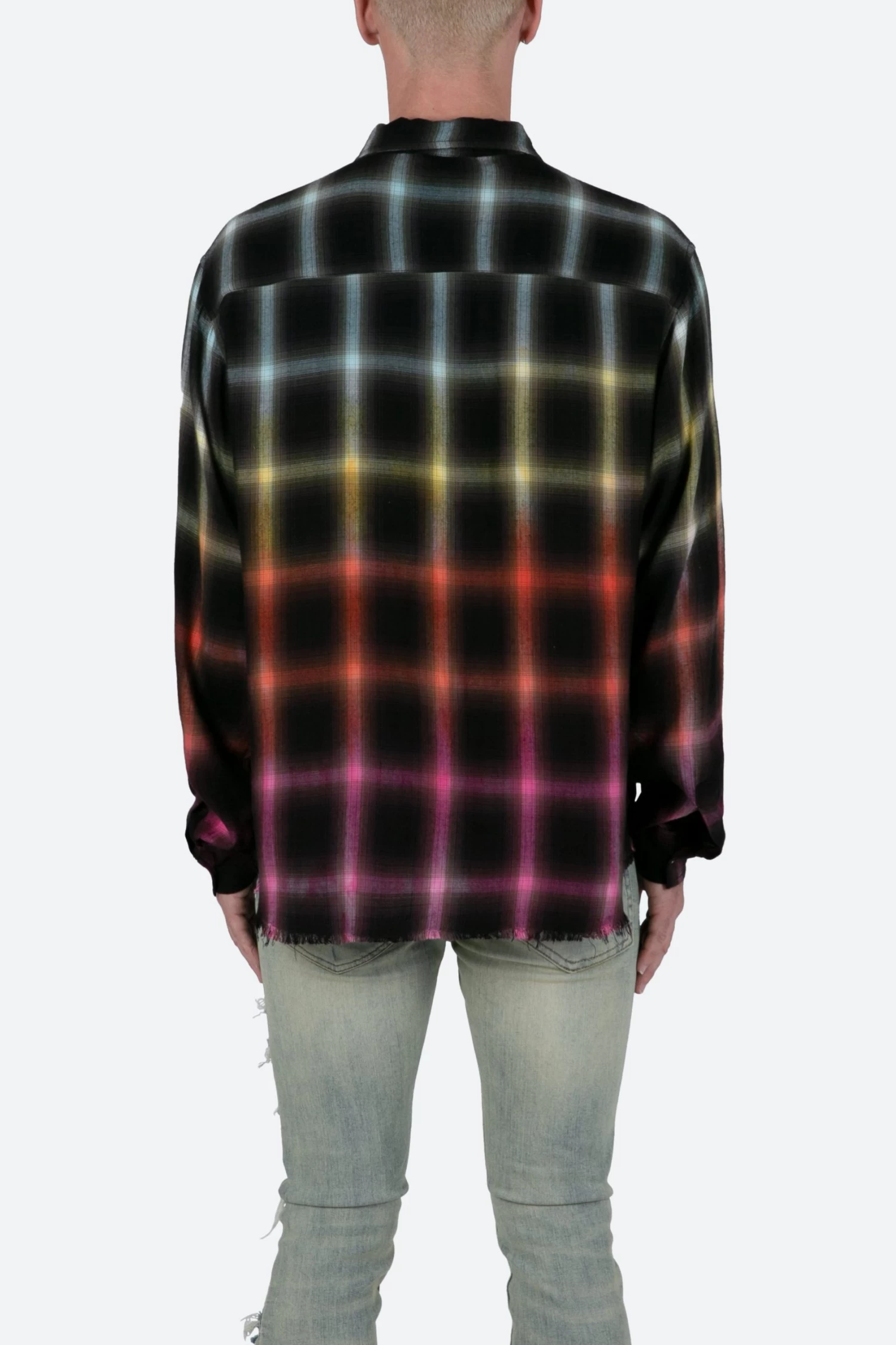 Ombre Flannel Shirt - Multi 7 Ombre Flannel Shirt - Multi - Image 5