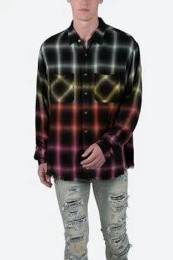 Ombre Flannel Shirt - Multi 15 Ombre Flannel Shirt - Multi -clothing Ombre Flannel Shirt Multi 6