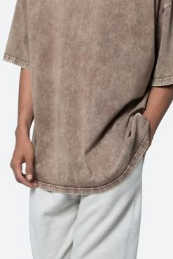 Oversized Acid Tee - Brown -clothing Oversized Acid Tee Brown 7
