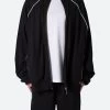 Oversized Jersey Track Jacket - Black/White -clothing Oversized Jersey Track Jacket BlackWhite