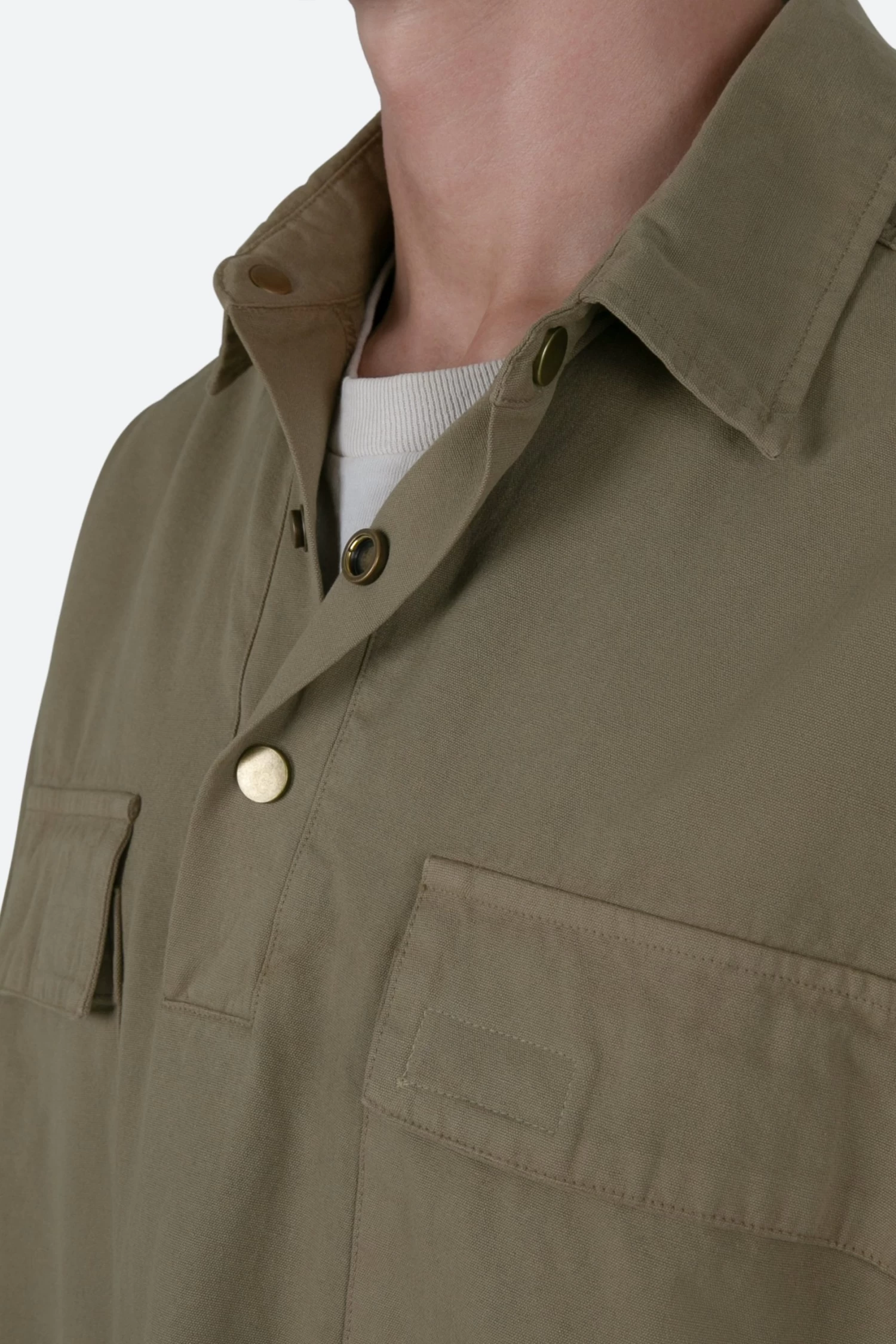 Oversized Utility Shirt - Olive 9 Oversized Utility Shirt - Olive - Image 7