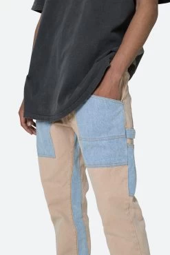 Painter Flare Denim - Khaki -clothing Painter Flare Denim Khaki 7