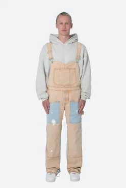 Painter Flare Overalls - Khaki