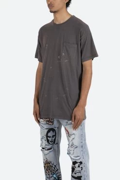 Painter Pocket Tee - Charcoal Grey -clothing Painter Pocket Tee Charcoal Grey 4