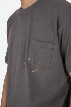 Painter Pocket Tee - Charcoal Grey -clothing Painter Pocket Tee Charcoal Grey 7