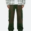 Paneled Cargo Pants - Olive -clothing Paneled Cargo Pants Olive
