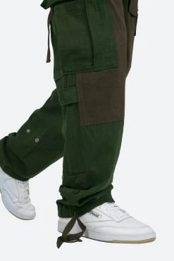Paneled Cargo Pants - Olive -clothing Paneled Cargo Pants Olive 9