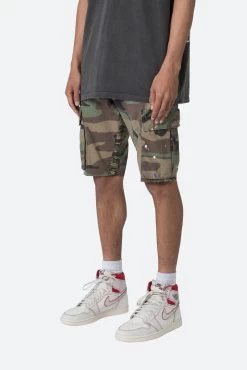 Paneled Cargo Shorts - Camo -clothing Paneled Cargo Shorts Camo 3