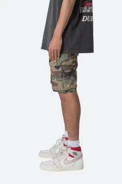 Paneled Cargo Shorts - Camo -clothing Paneled Cargo Shorts Camo 4