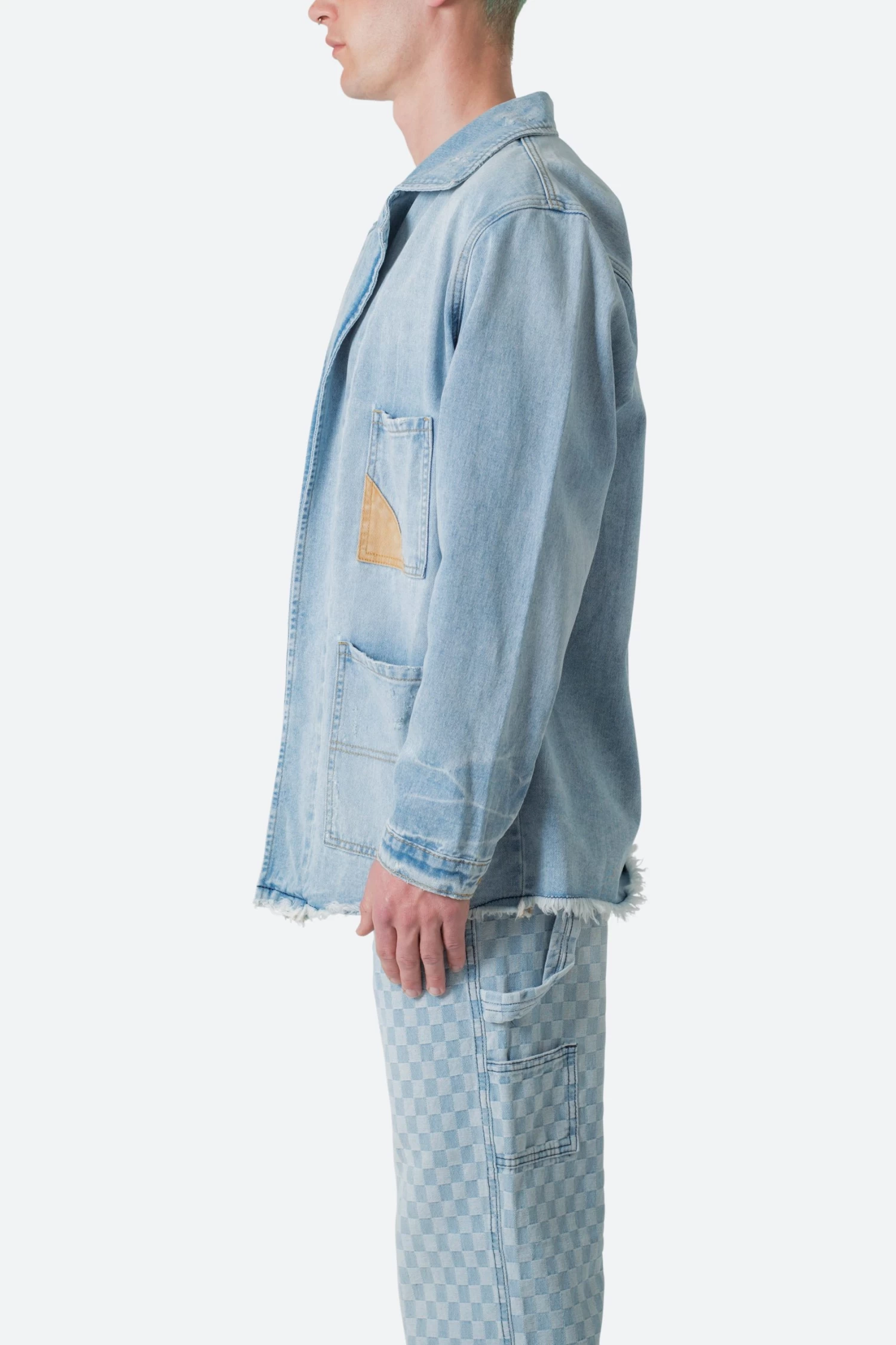 Paneled Denim Jacket - Light Blue 7 Paneled Denim Jacket - Light Blue - Image 5