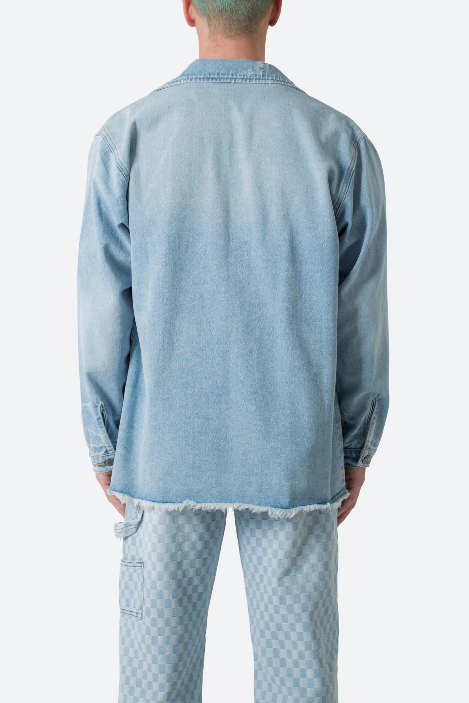 Paneled Denim Jacket - Light Blue 8 Paneled Denim Jacket - Light Blue - Image 6