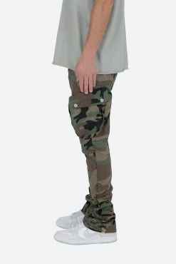 Patch Pocket Flare Cargo Pants - Camo -clothing Patch Pocket Flare Cargo Pants Camo 5