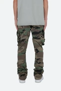 Patch Pocket Flare Cargo Pants - Camo -clothing Patch Pocket Flare Cargo Pants Camo 6