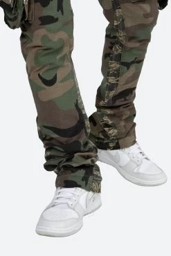 Patch Pocket Flare Cargo Pants - Camo -clothing Patch Pocket Flare Cargo Pants Camo 8