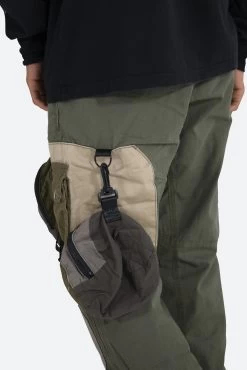Patchwork Cargo Pants - Olive -clothing Patchwork Cargo Pants Olive 10