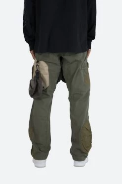 Patchwork Cargo Pants - Olive -clothing Patchwork Cargo Pants Olive 6